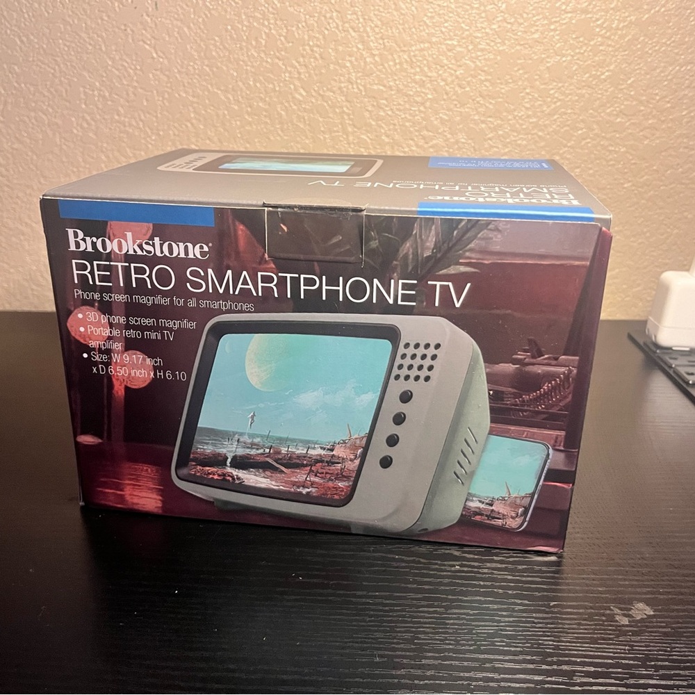 Brookstone Retro Smartphone TV - Black and White